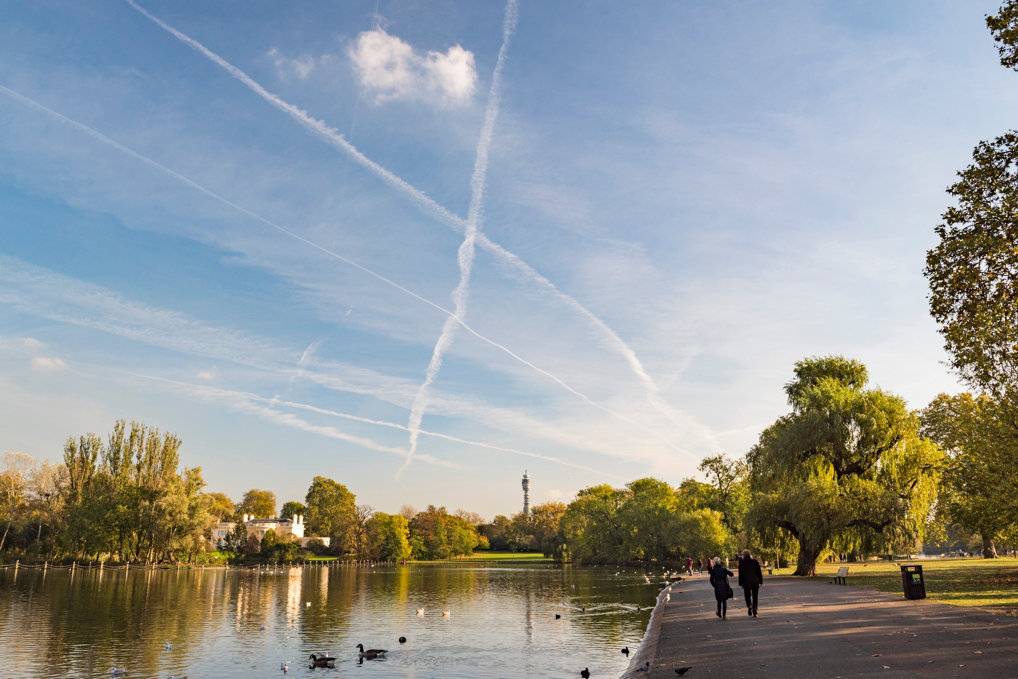 Autumn in Regents Park, one of the Royal Parks of London, England