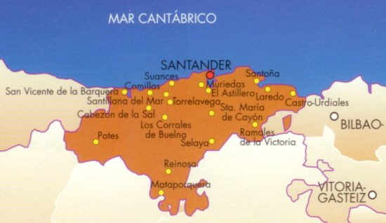 Mapa Cantábria
